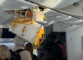 Un hombre queda atrapado por la turbulencia en el vuelo de Air Europa