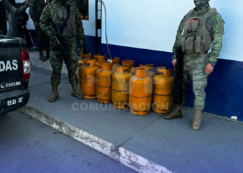 Operativos militares de control y vigilancia en Chacras encontraron 10 cilindros de gas amarillo llenos