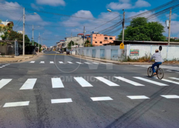 ALCALDE FLORENCIO FÁREZ REALIZA SEÑALIZACIÓN   DE TRÁNSITO PARA SEGURIDAD VIAL.