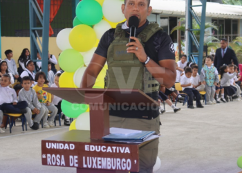 ALCALDE LARRY VITE INAUGURA NUEVA CUBIERTA EN UNIDAD EDUCATIVA ROSA DE LUXEMBURGO, PARROQUIA LA VICTORIA