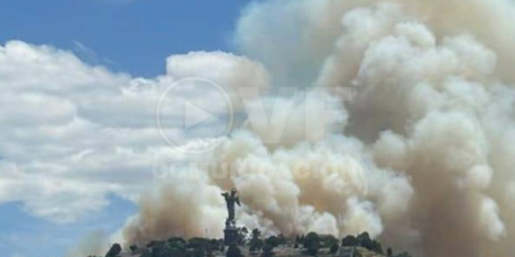 Incendio forestal se registra en el sector de El Panecillo