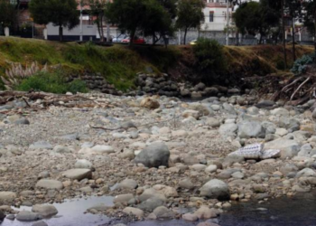 El río Tomebamba sigue en estiaje y sequía hidrológica