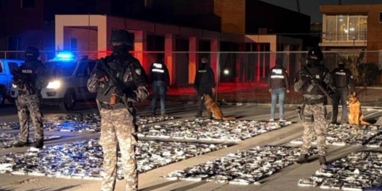 Operativo permitió el decomiso de media tonelada de droga en un puerto de Guayaquil