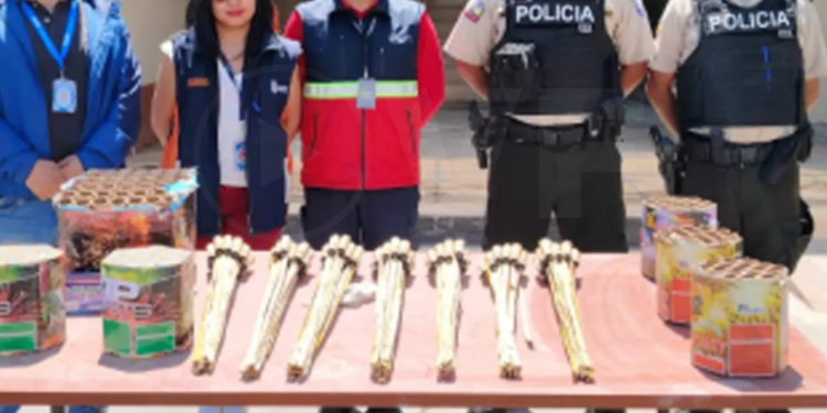Quito intensifica lucha contra la pirotecnia ilegal