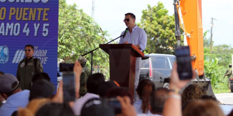 Inicia la construcción del quinto puente del Guayas bajo el Gobierno de Noboa