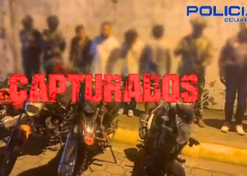 Cuatro presuntos integrantes de Los Lobos fueron detenidos en Quevedo por receptación y porte ilegal de armas