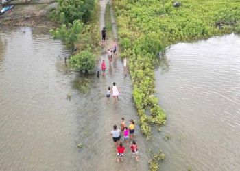 Nueve mil personas están afectadas por las inundaciones en Santa Lucía, Guayas