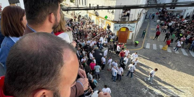 Caos por un toro que escapó en el Sábado Santo en España