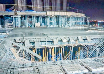 Seis heridos tras colapso de estructura en edificio en construcción en Puerto Santa Ana