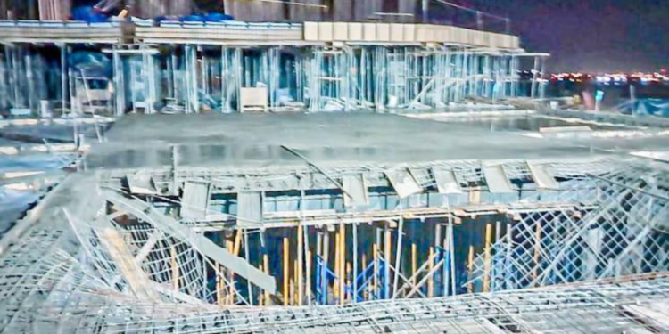 Seis heridos tras colapso de estructura en edificio en construcción en Puerto Santa Ana