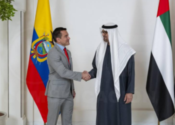 Daniel Noboa se reunió con el jeque Mohamed bin Zayed