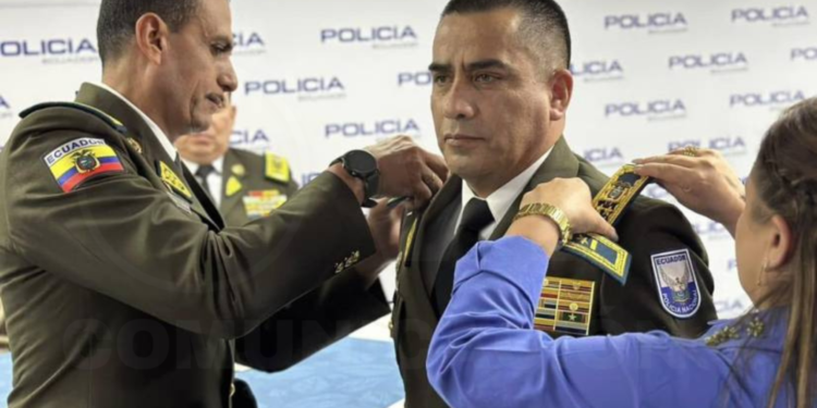 Pablo Dávila Maldonado es el nuevo Comandante General de la Policía