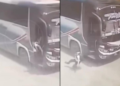 Trabajador de bus empuja a estudiante y casi lo mata