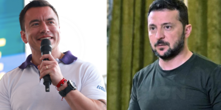 Zelenski y Noboa analizan tratado de libre comercio entre Ucrania y Ecuador