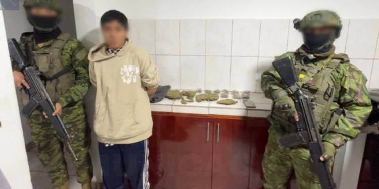 Militares decomisan marihuana en Chillogallo durante operativo de control