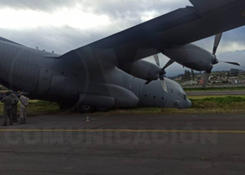 Un avión de la FAE se accidentó en el aeropuerto de Cotopaxi