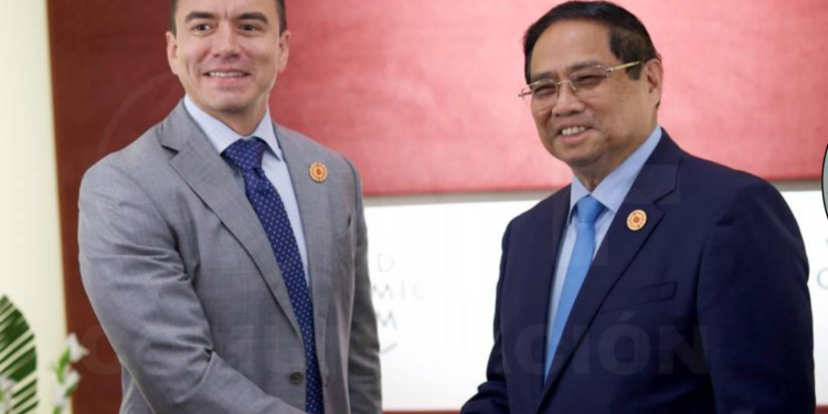 Daniel Noboa se reunió con el Primer Ministro de Vietnam y participó en el Foro Económico Mundial de Verano