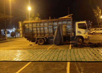 Policía Nacional incauta una tonelada de cocaína en un camión en Santo Domingo