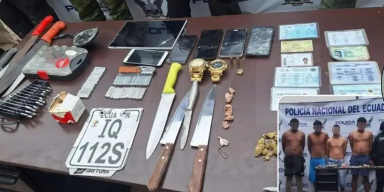 Operativo en Daule desmantela arsenal con cápsulas explosivas y drogas