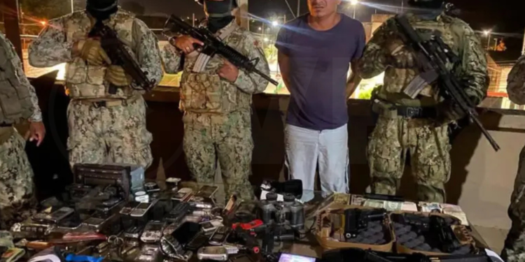 Armas decomisadas y un detenido en Sucre