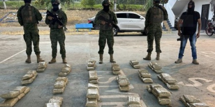 Fuerza de Tarea Conjunta incauta 150 bloques de marihuana en Esmeraldas