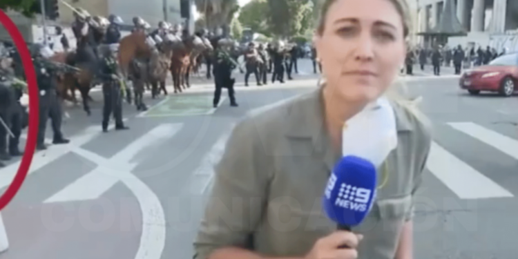 Reportera Australiana herida con bala de goma durante protesta en Los Ángeles