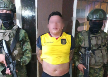 Personal militar aprehendió a un miembro de intermedio valor del GAO Los Choneros en el cantón Arenillas